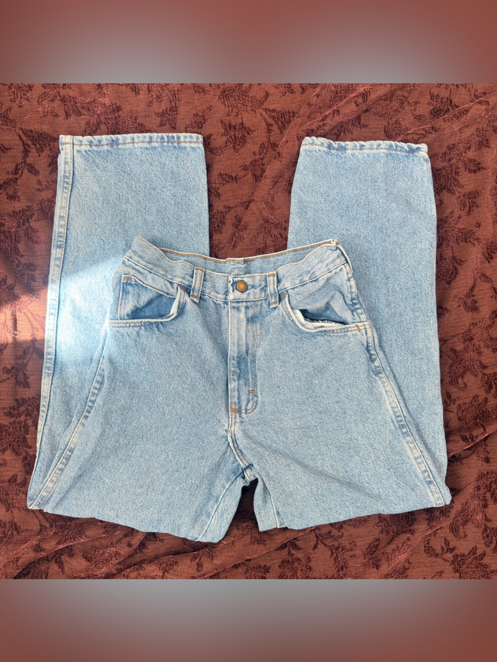 Vintage Legendary Gold light wash straight leg jeans ❀